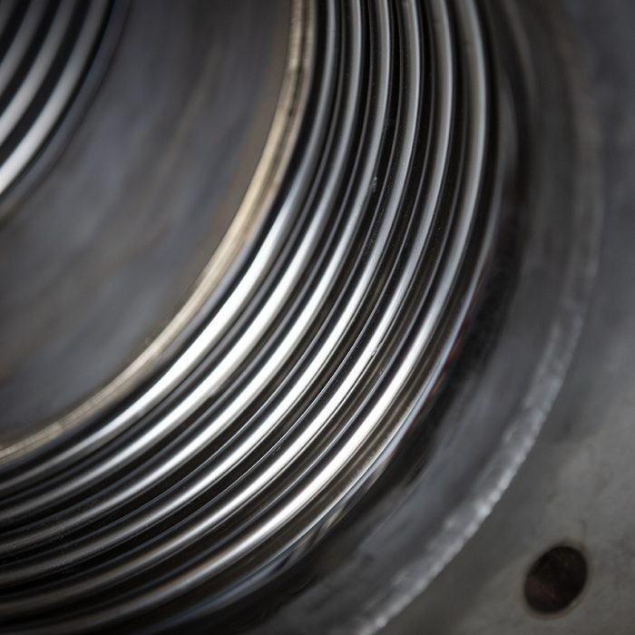 Stainless steel double tied bellows