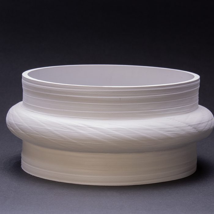 White food grade rubber single convoluted flexible connection bellow