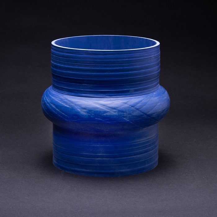 Blue food grade rubber single convoluted flexible bellow