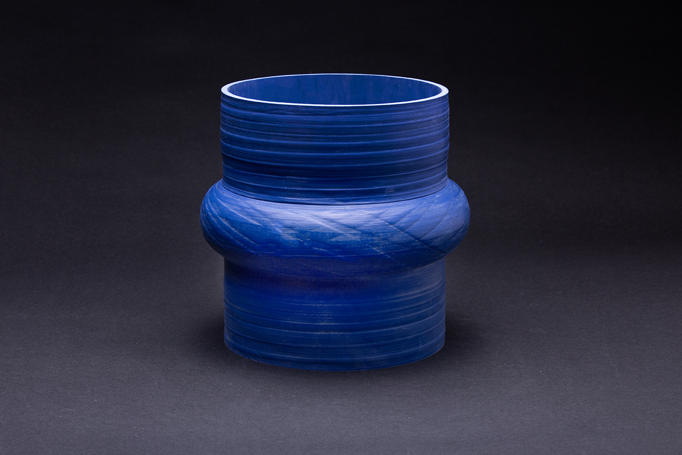 Blue food grade rubber single convoluted flexible bellow